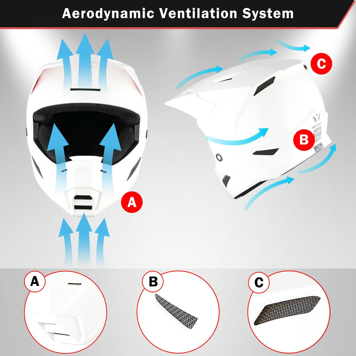 Youth Motocross Helmet with Goggles and Gloves N555165