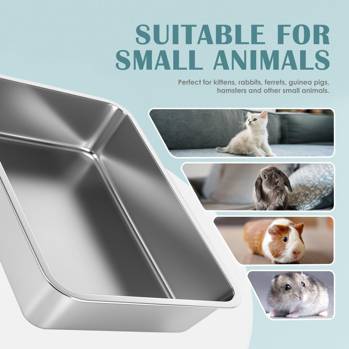 Stainless Steel Small Cat Litter Box L156259