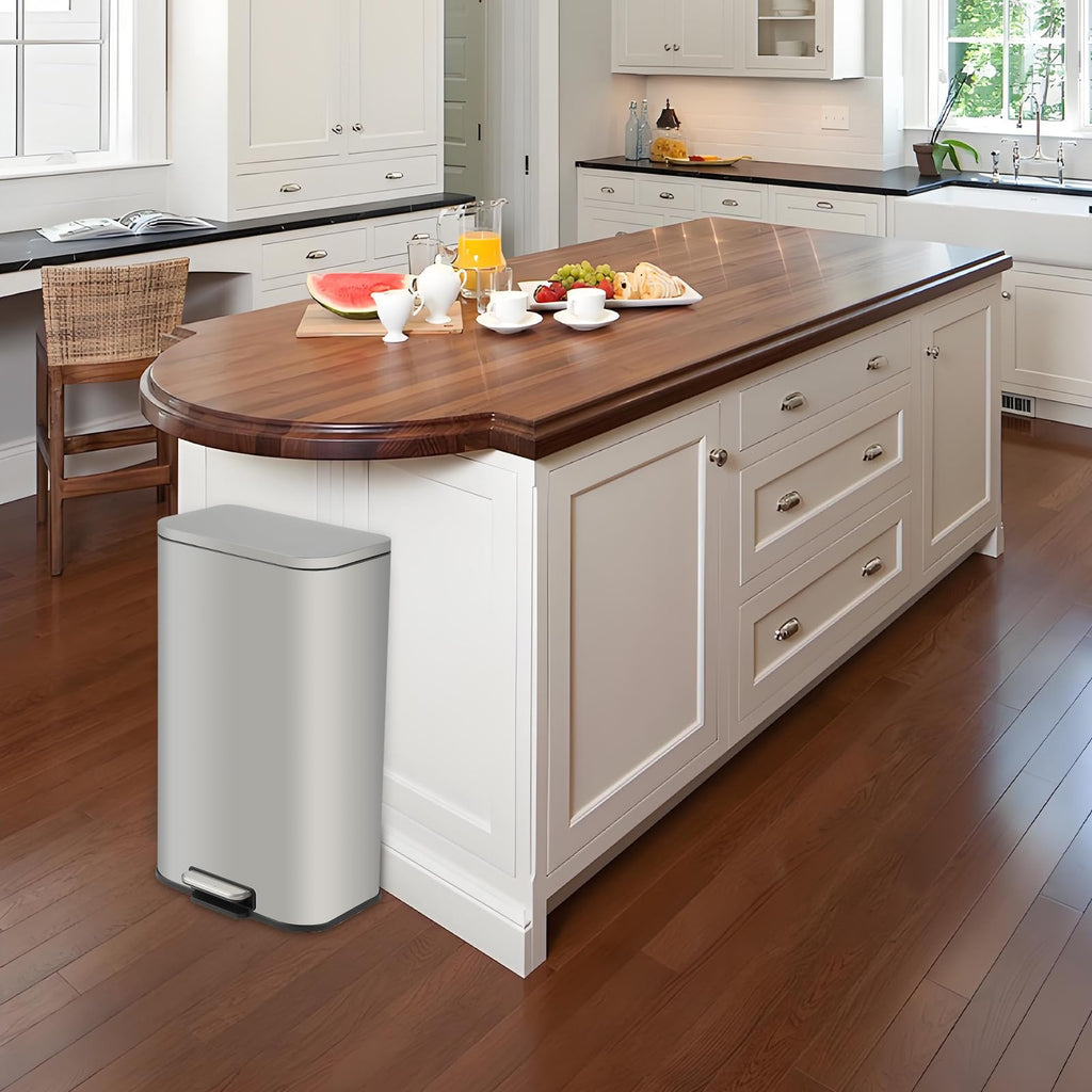 13.2 gal Stainless Steel Step Trash Can N564