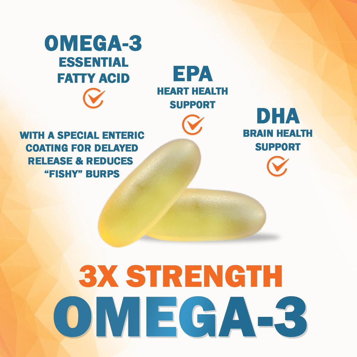 Omega 3 Fish Oil 2400mg Softgels B873749