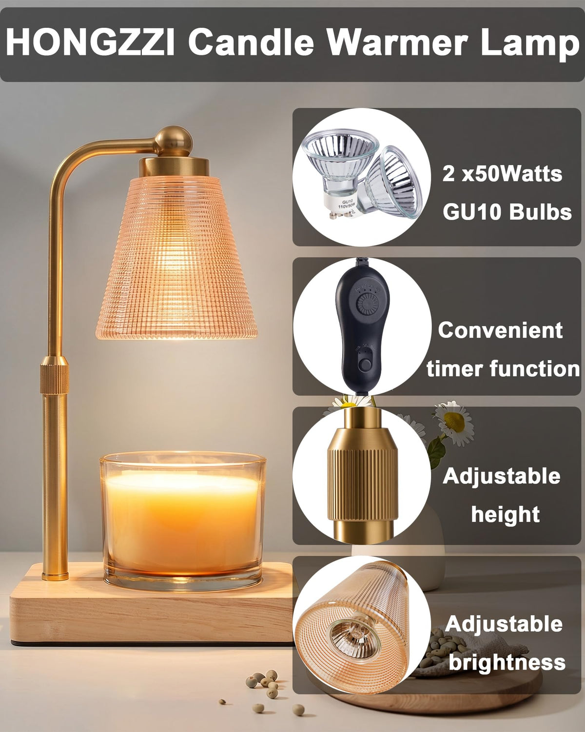 Candle Warmer Lamp with Timer C2806