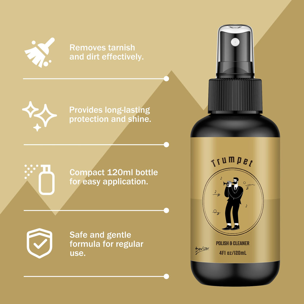 Trumpet Care Kit with Valve Oil and Cleaning Brush R490