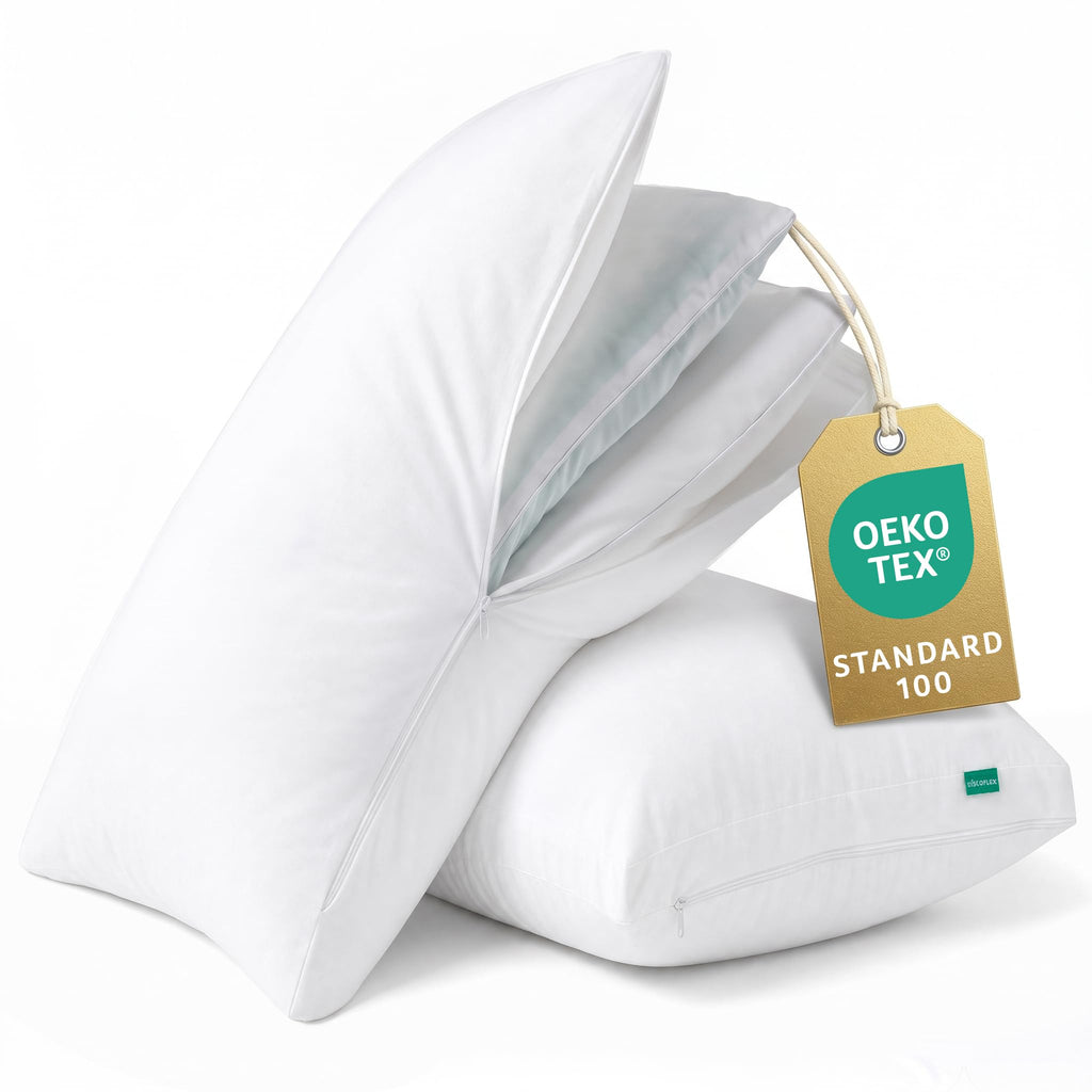 King Size Set of 2 Adjustable Memory Foam Bed Pillows R530412