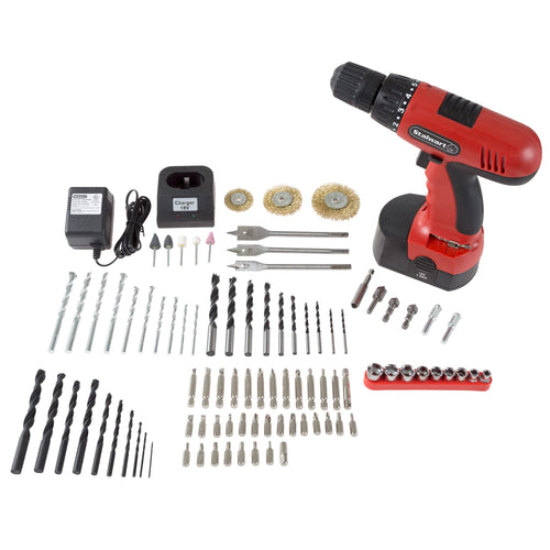 18V Cordless Power Drill Set 89-Piece Kit with Battery and Charger N694
