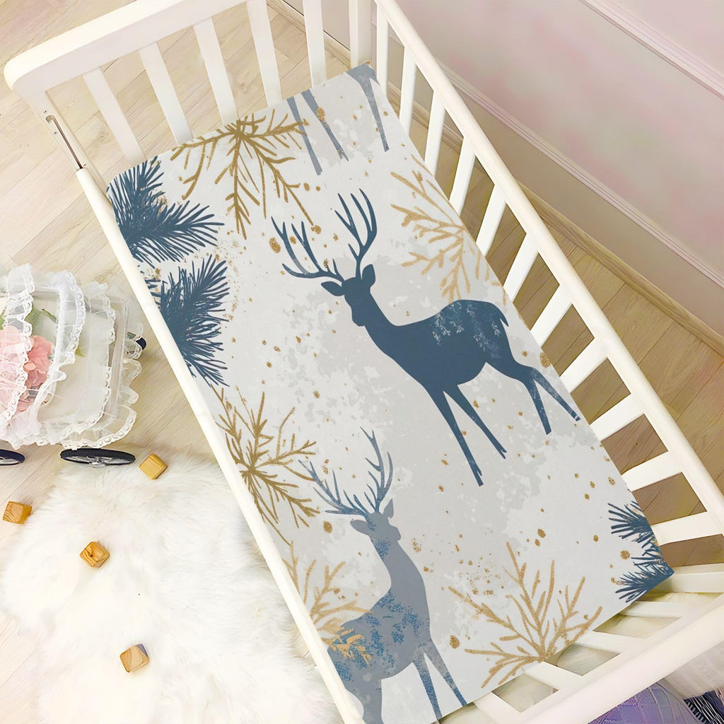 Fitted Crib Sheet Soft Microfiber 28" x 52" x 9" D317830
