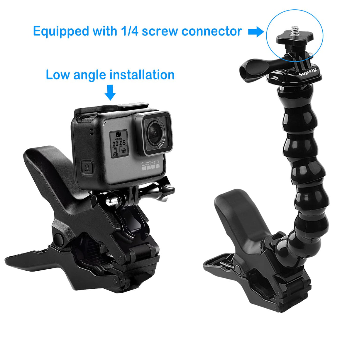 Jaws Flex Clamp Mount Gooseneck Mount for Action Camera M6234