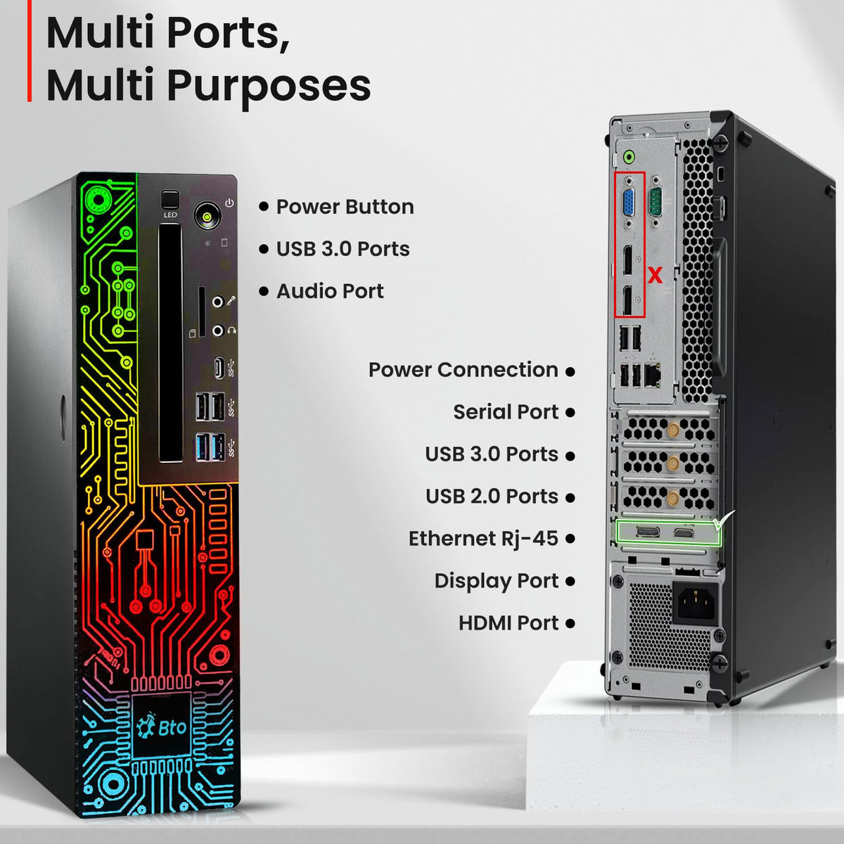 RGB Gaming Desktop PC Intel i5 16GB Ram 512GB SSD GeForce GT 1030 Windows 11 Pro Z4605
