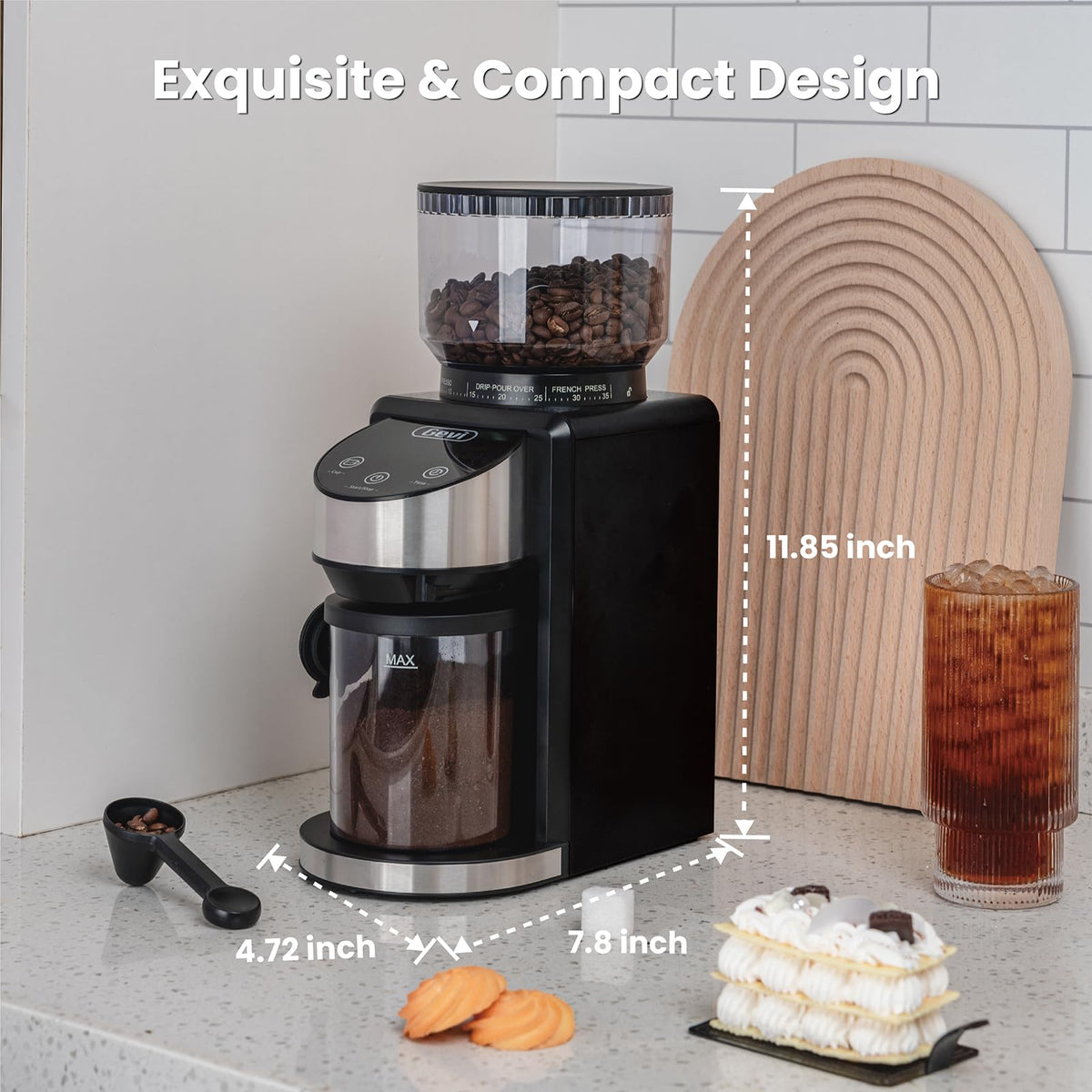 Black Burr Grinder 35 Settings Z42779