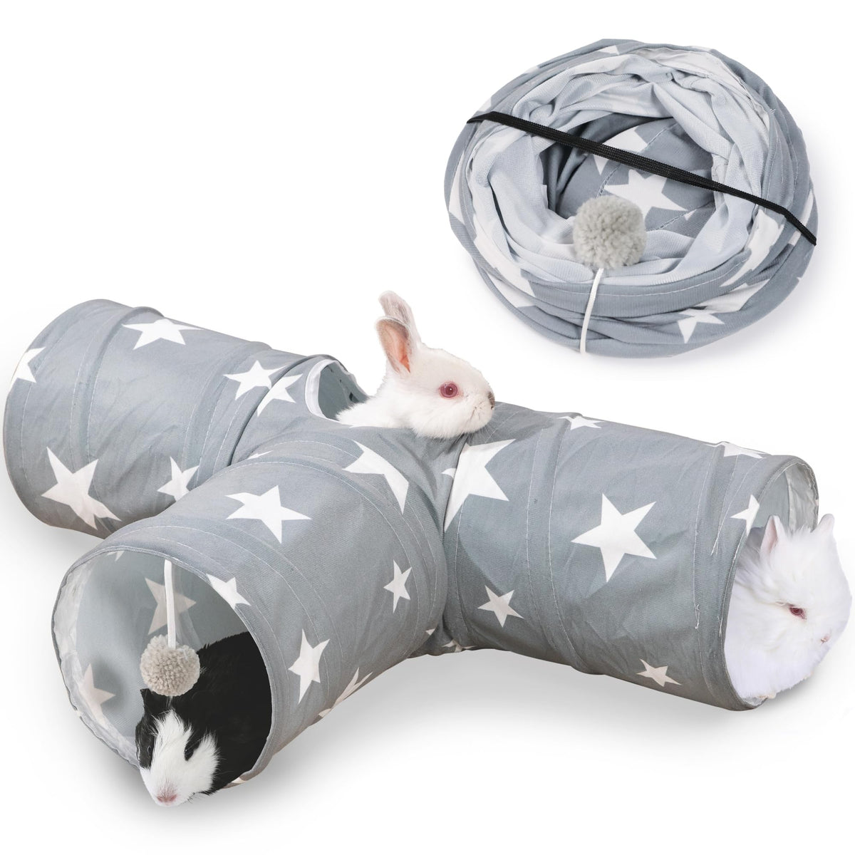 3 Way Collapsible Rabbit Tunnel Toy F486856