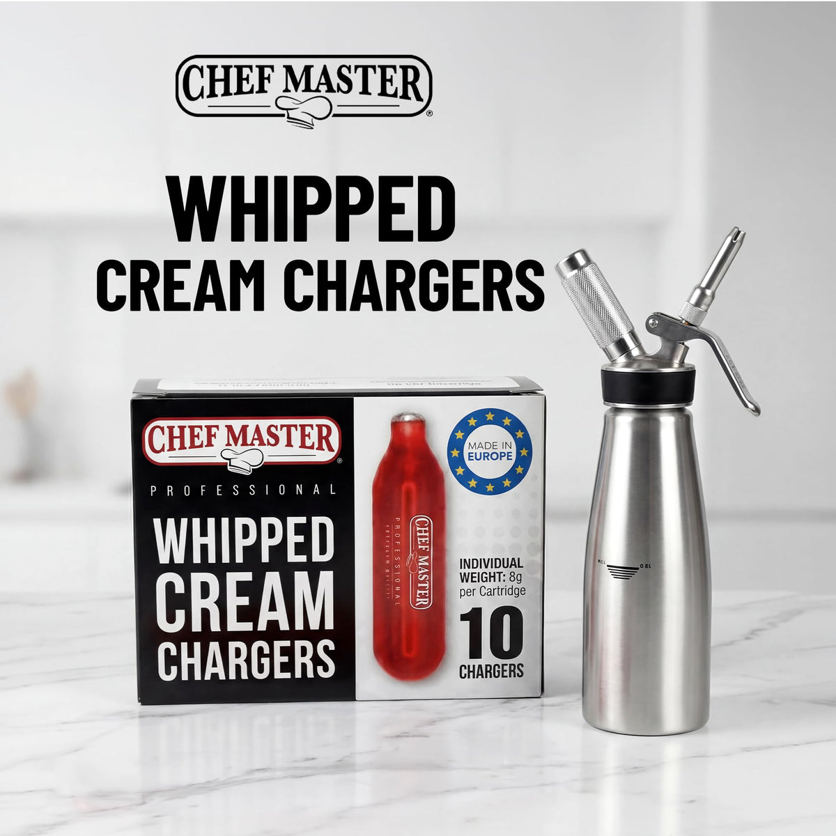10 Pack 8g Whipped Cream Chargers B682713
