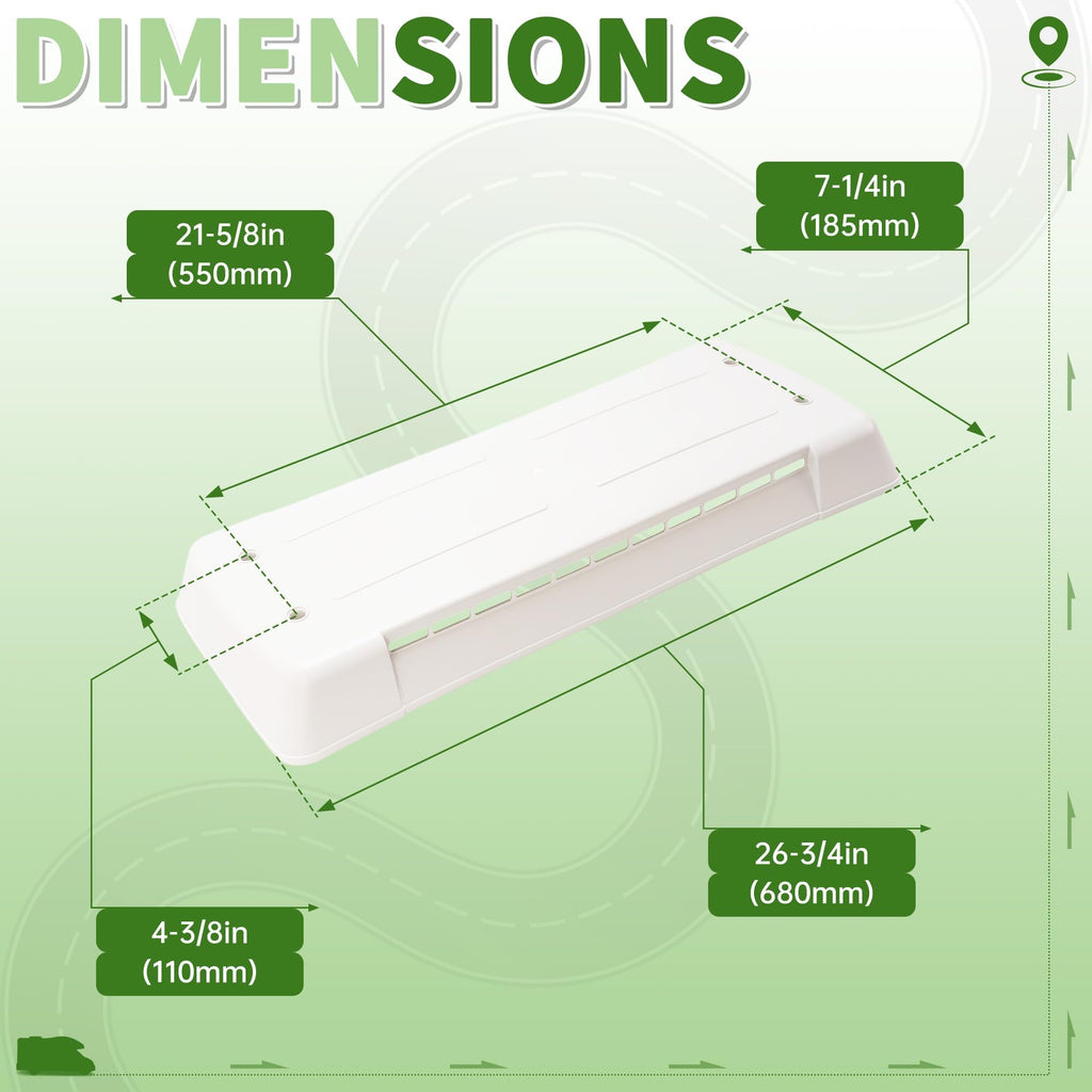 RV Refrigerator Vent Cover S227