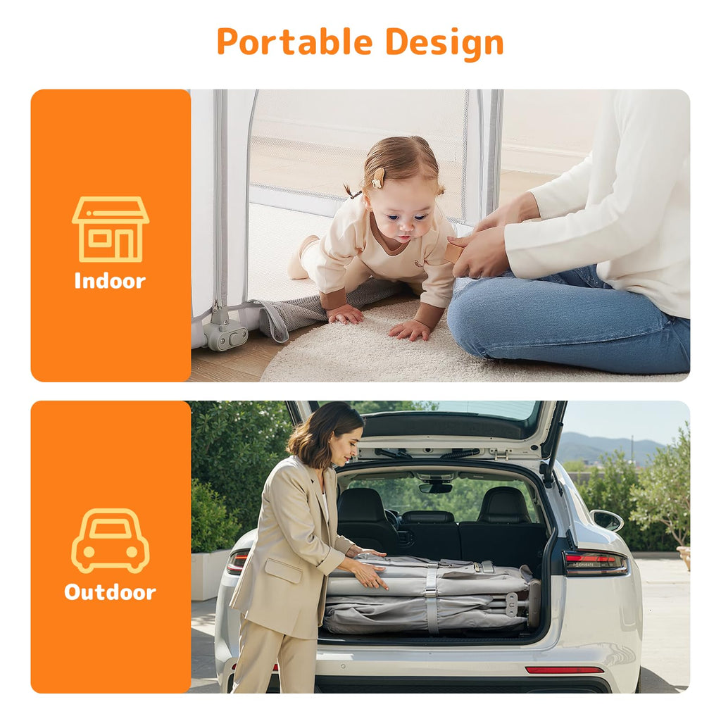 Foldable Baby Playpen with Mat F177136