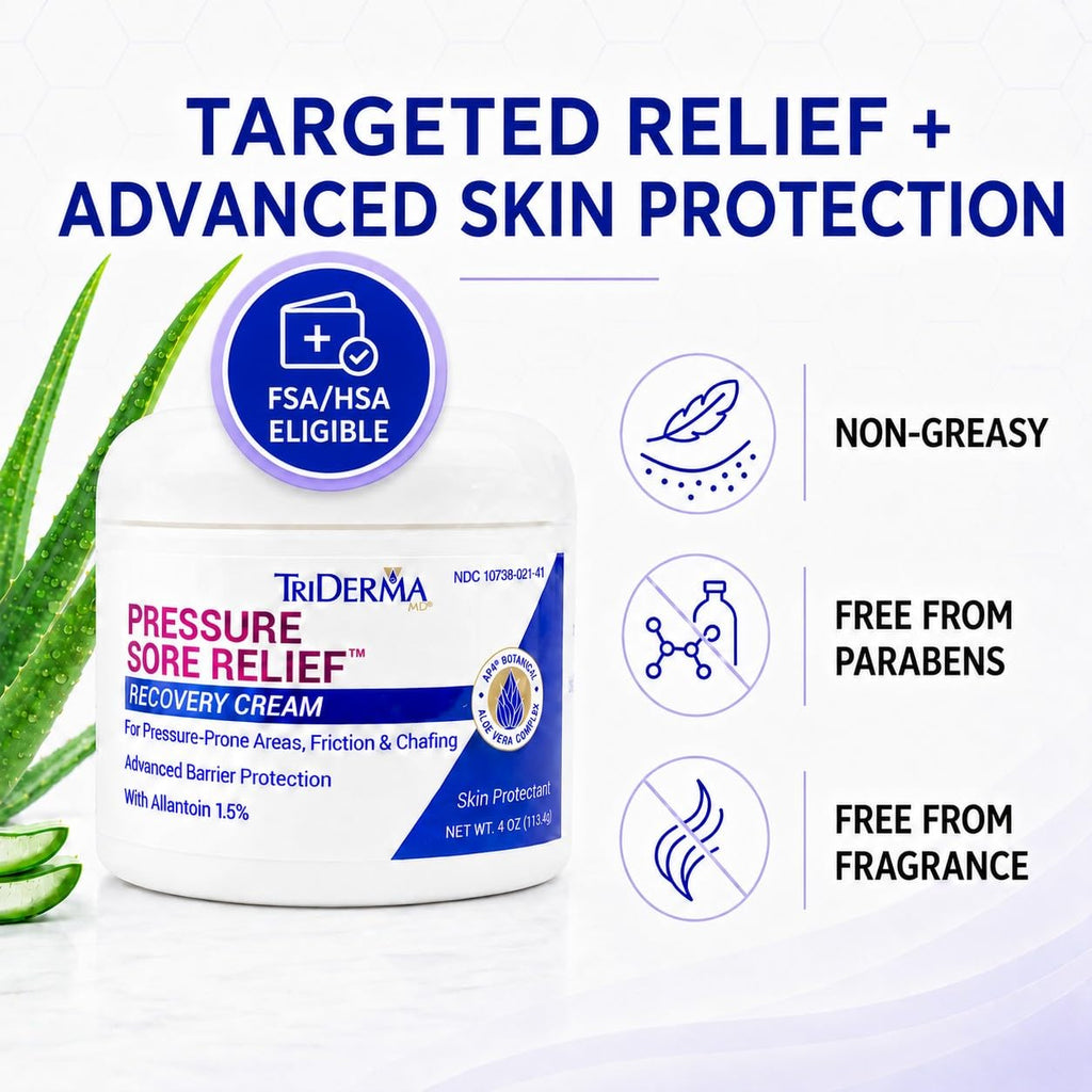 Healing Cream for Pressure Sores with Calendula and Aloe, 4 oz Jar W206