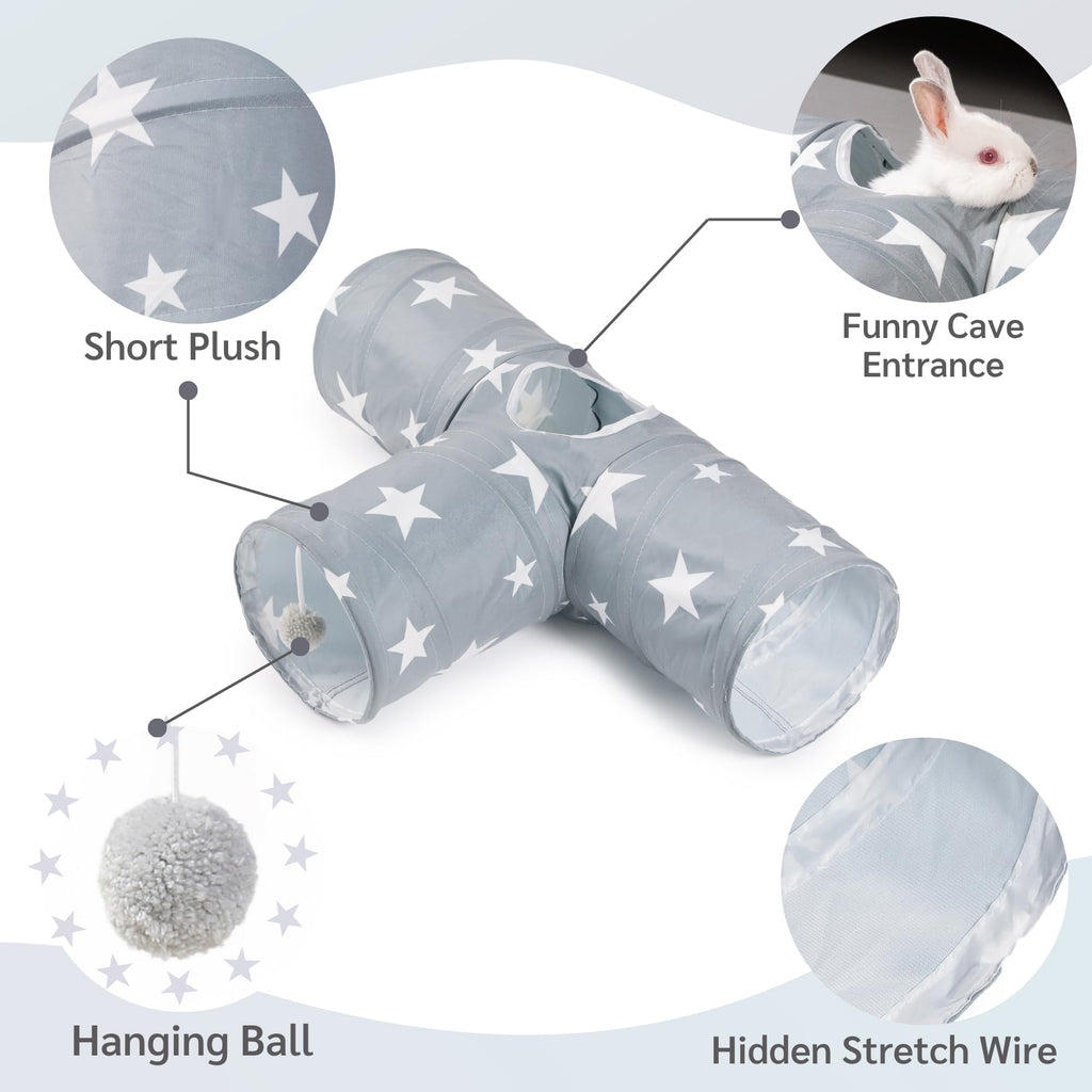 3 Way Collapsible Rabbit Tunnel Toy F486856