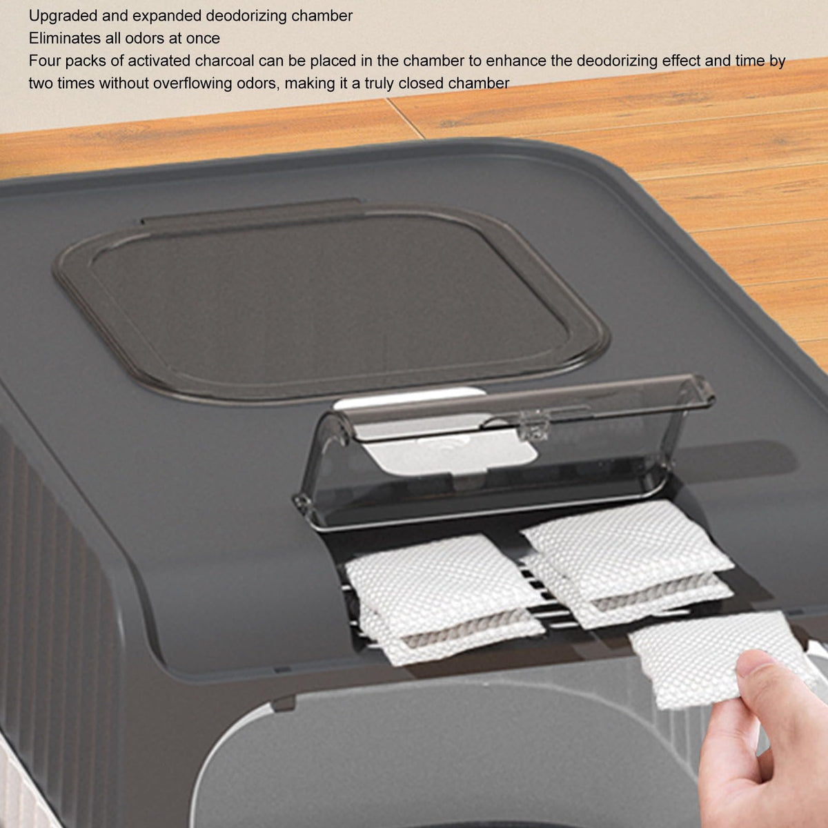 Enclosed Cat Litter Box with Lid and Scoop S21338