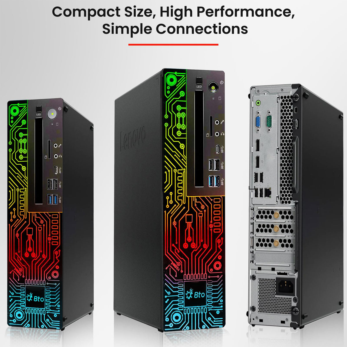 RGB Gaming Desktop PC Intel i5 16GB Ram 512GB SSD GeForce GT 1030 Windows 11 Pro Z4605