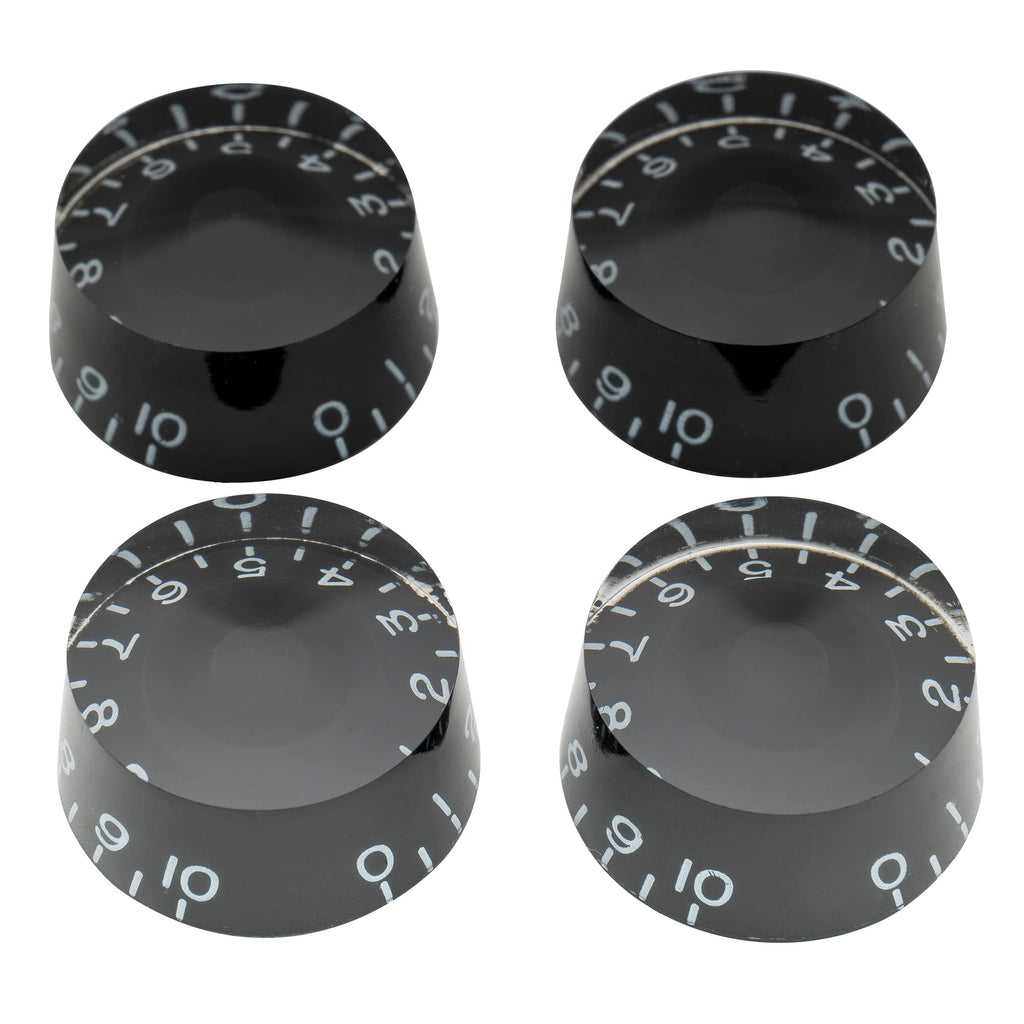 Black 4Pcs Guitar Knobs K647887