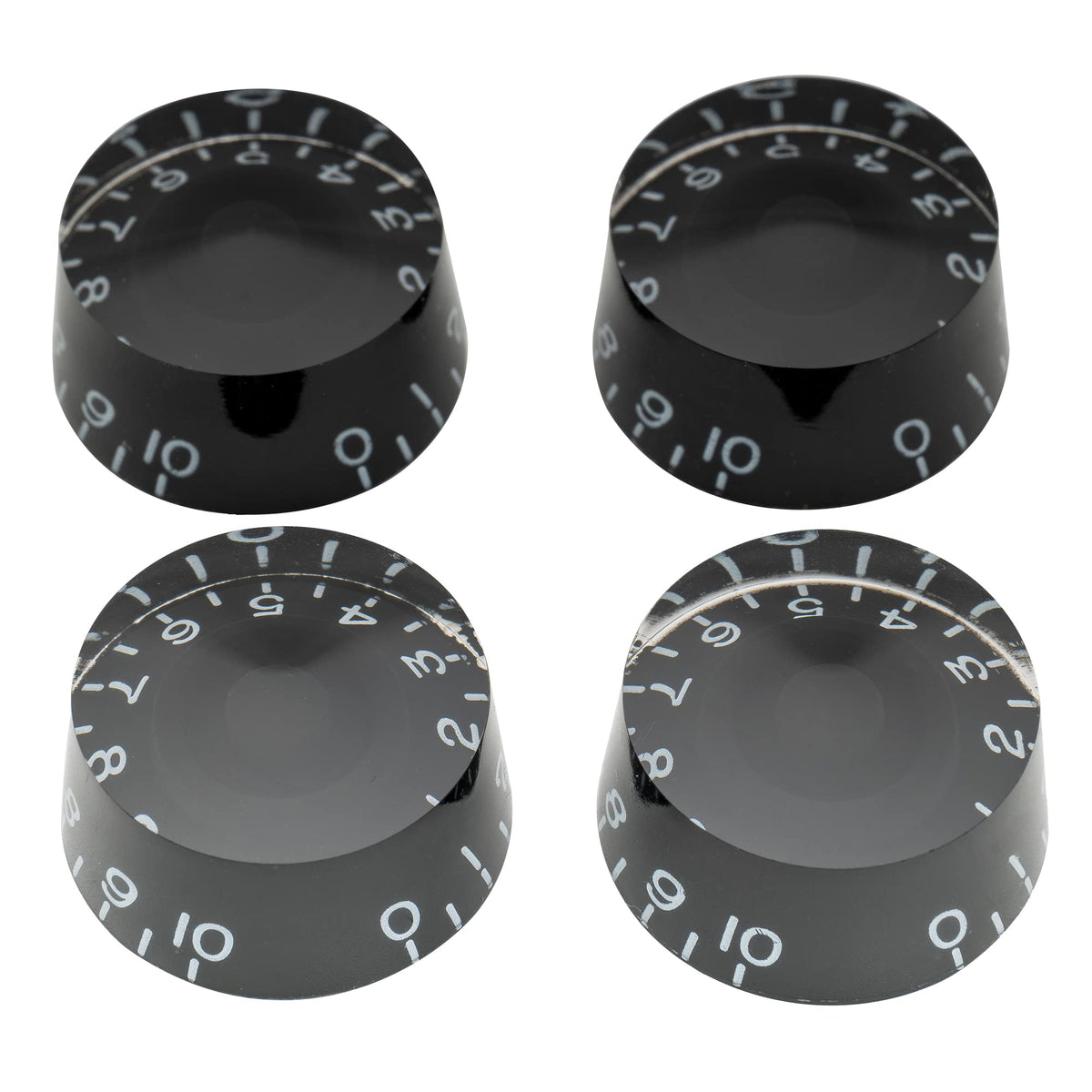 Black 4Pcs Guitar Knobs K647887