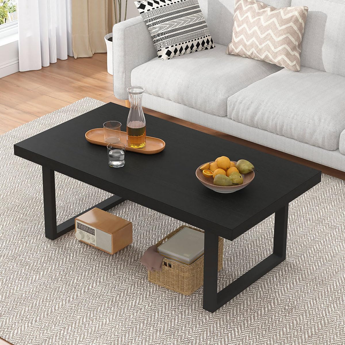 Black Wood Coffee Table F96511