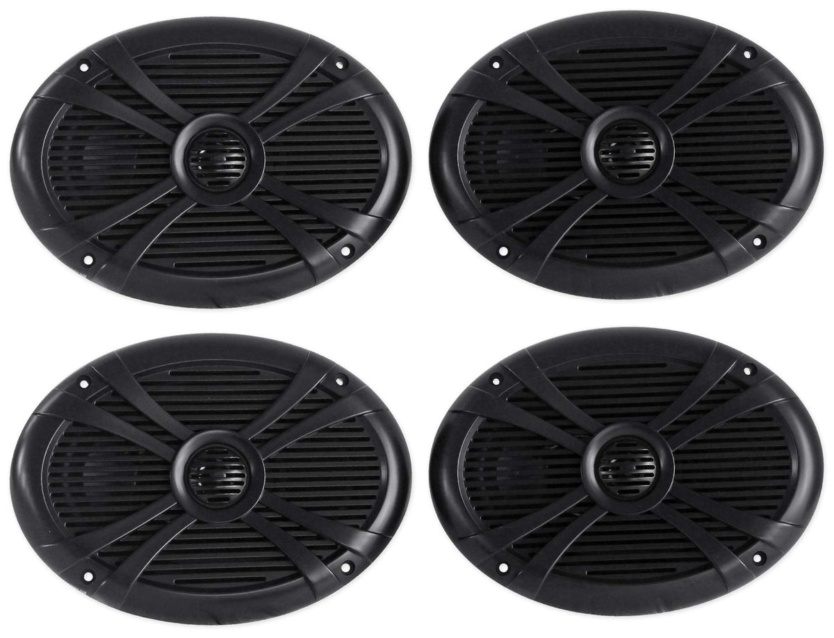 6" x 9" Water-Resistant Marine Boat Speakers, 2-Pack R1774
