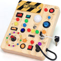 Wooden Sensory Activity Board with LED Light Switches B802066