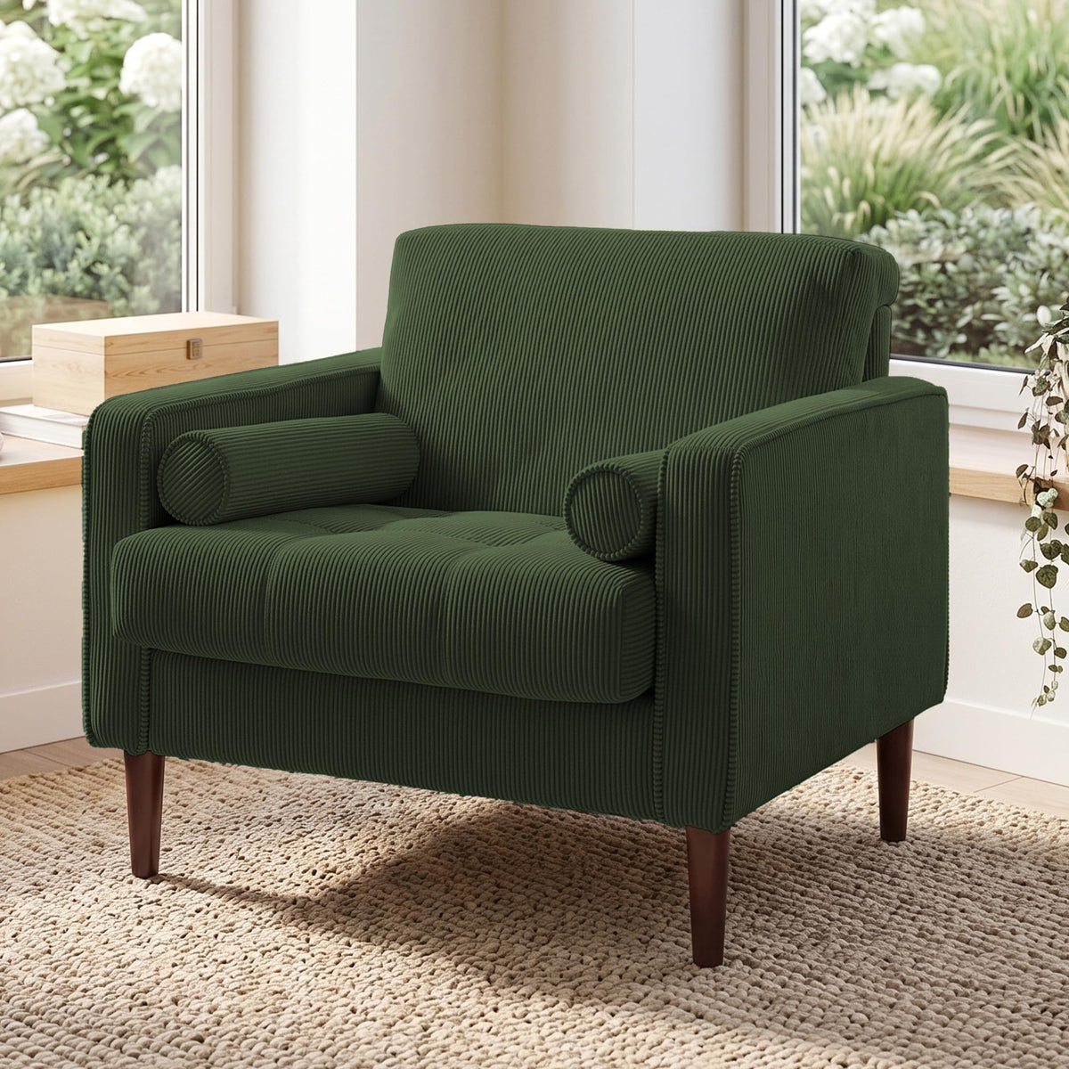 Green Accent Chairs Set of 2 J342