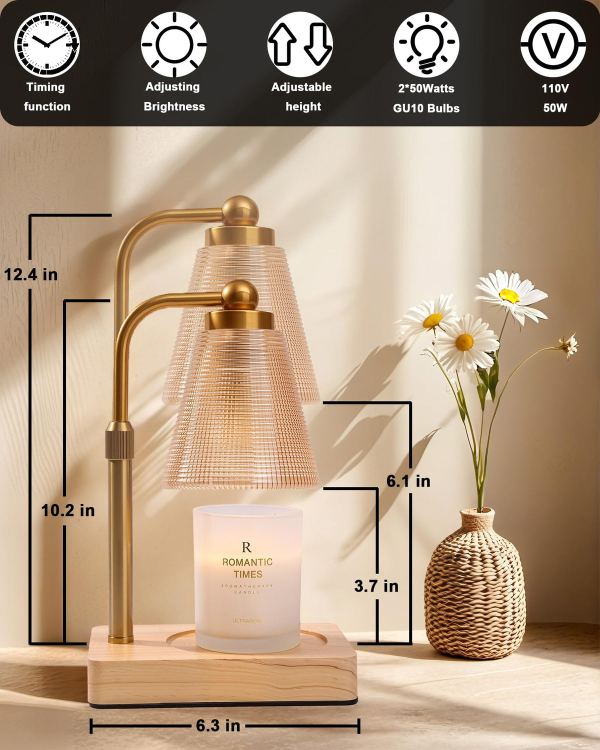 Candle Warmer Lamp with Timer C2806