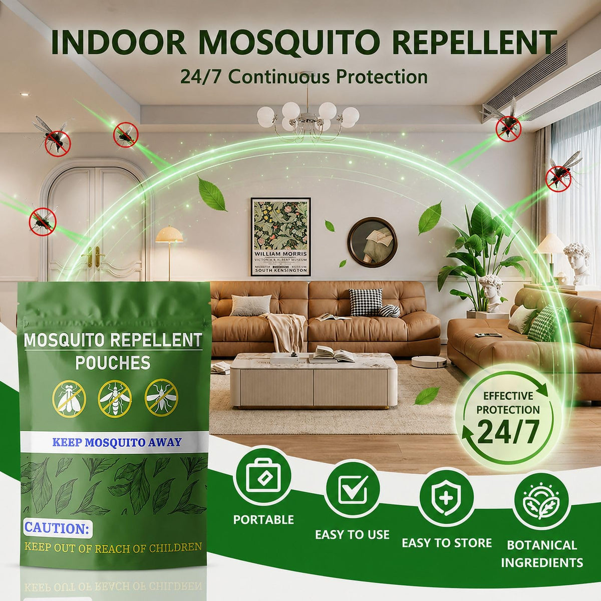 Mosquito Repellent Pouches 60 Days 8 Pack S221032