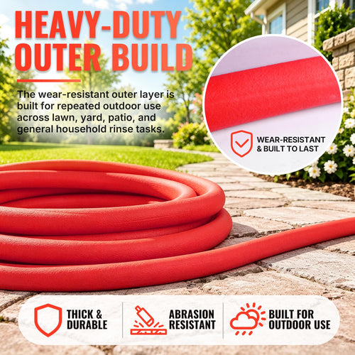 100FT 5/8" Garden Hose Brass Swivel Handle 600 PSI Q487648
