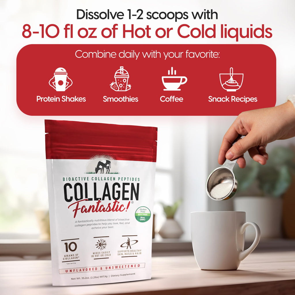 Collagen Peptides Powder Unflavored 2.2lb 90 Servings P777