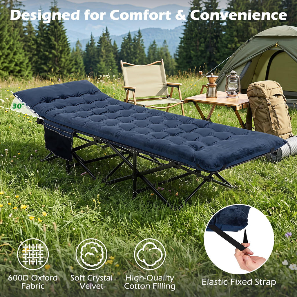 Camping Cot with Padded Mat E8221