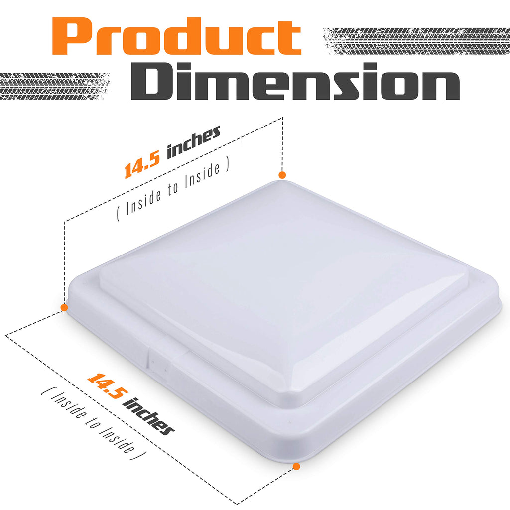 14 Inch RV Roof Vent 2-Pack White Y163659
