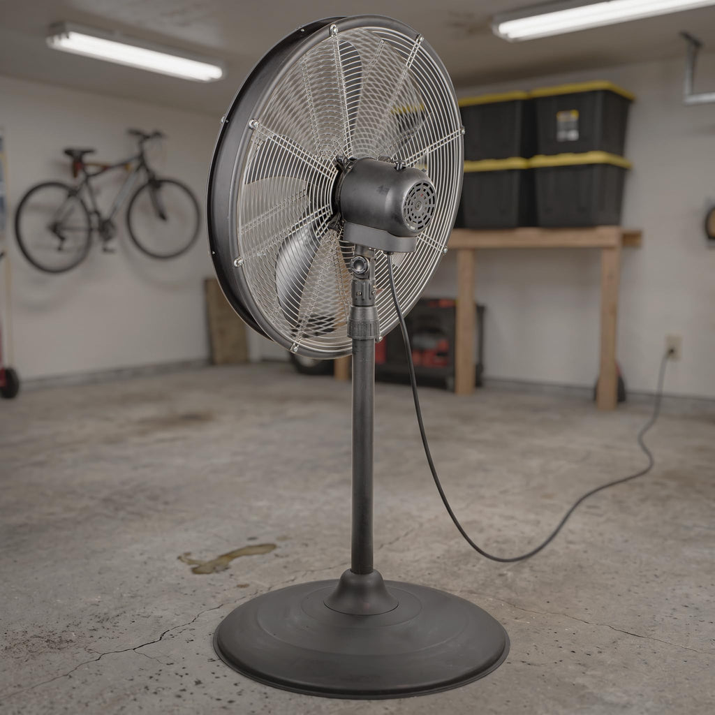 Blue High Velocity Oscillating Pedestal Fan W723