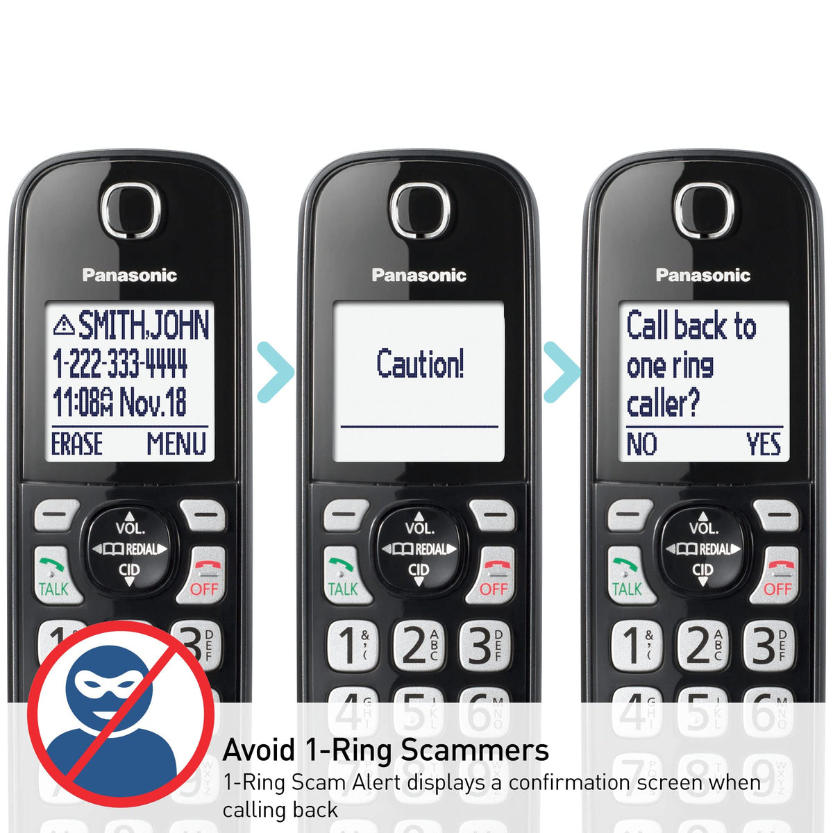 Cordless Phone with Call Block, Bilingual Caller ID, Large Display, 1 Handset L518
