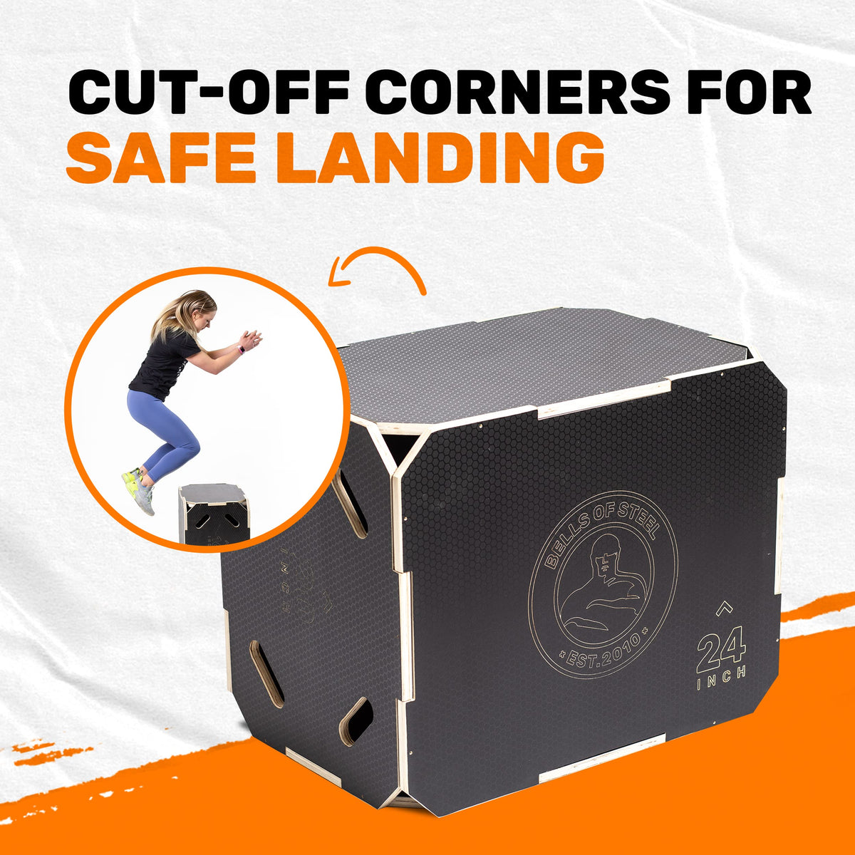3-in-1 Anti-Slip Wooden Plyo Box E846759