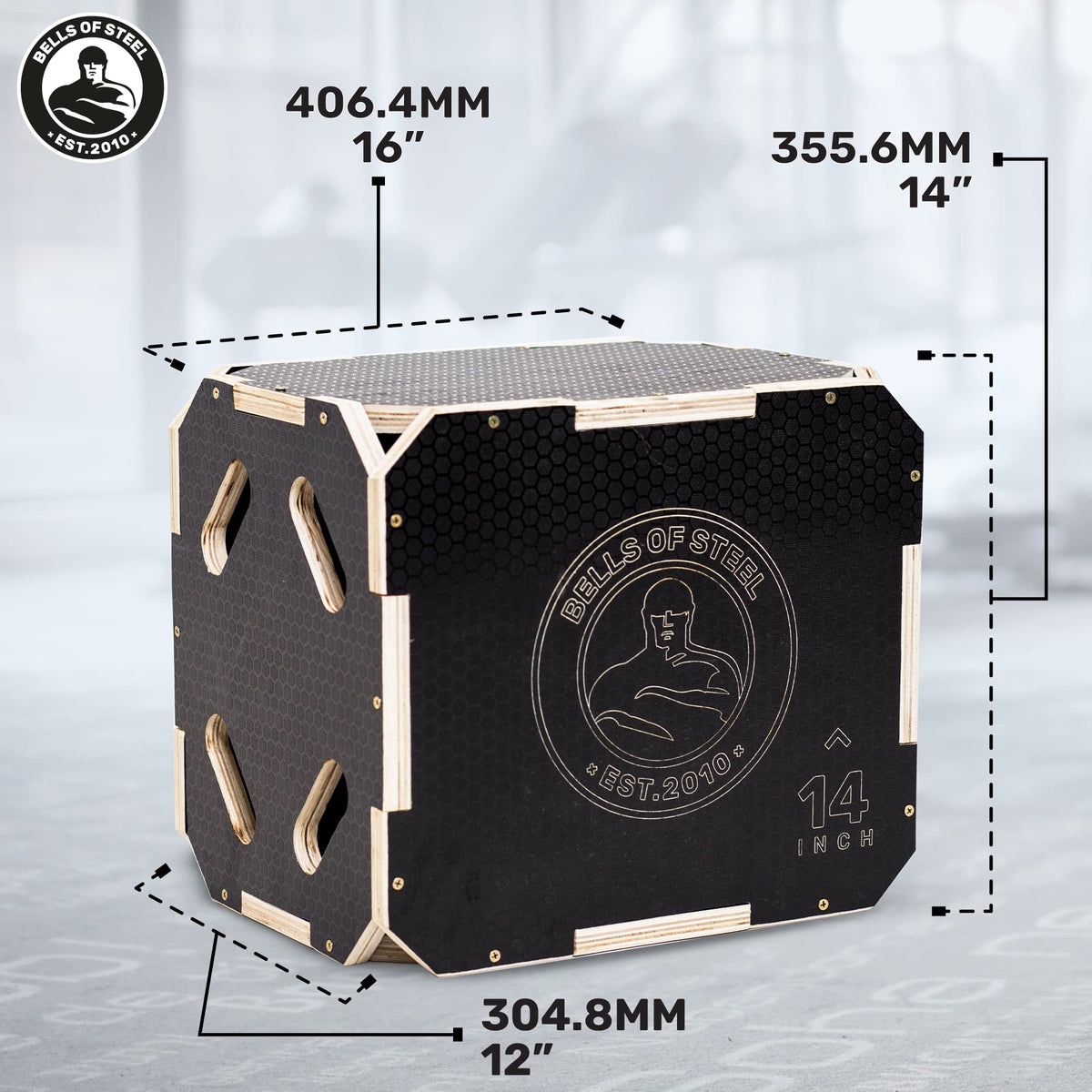 3-in-1 Anti-Slip Wooden Plyo Box E846759
