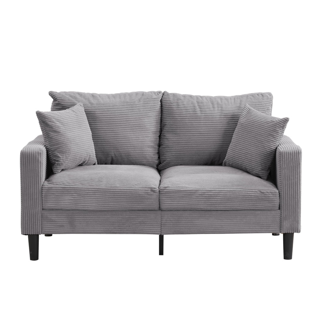 Light Gray Convertible Sleeper Loveseat Sofa M71931