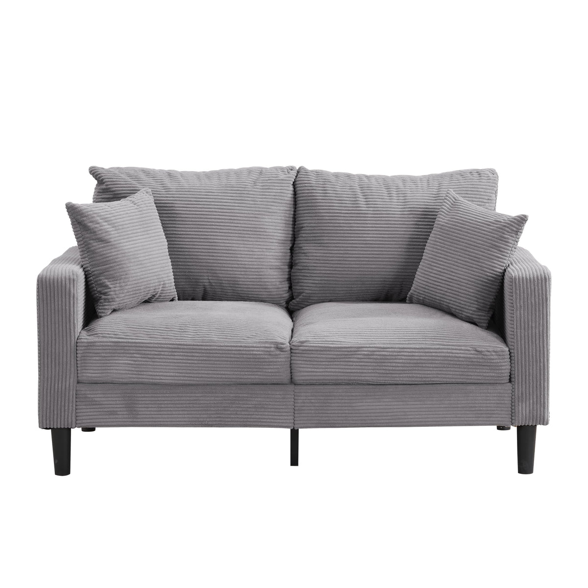 Light Gray Convertible Sleeper Loveseat Sofa M71931