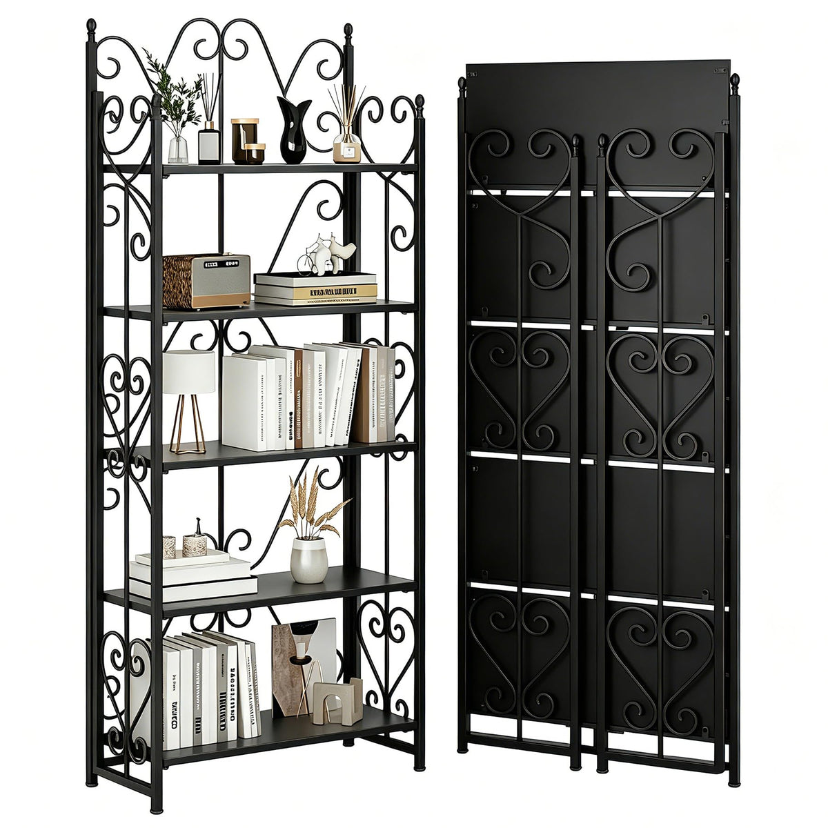 5 Tier Folding Bookshelf N933273