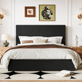 Queen Bed Frame with Adjustable Corduroy Headboard K99949