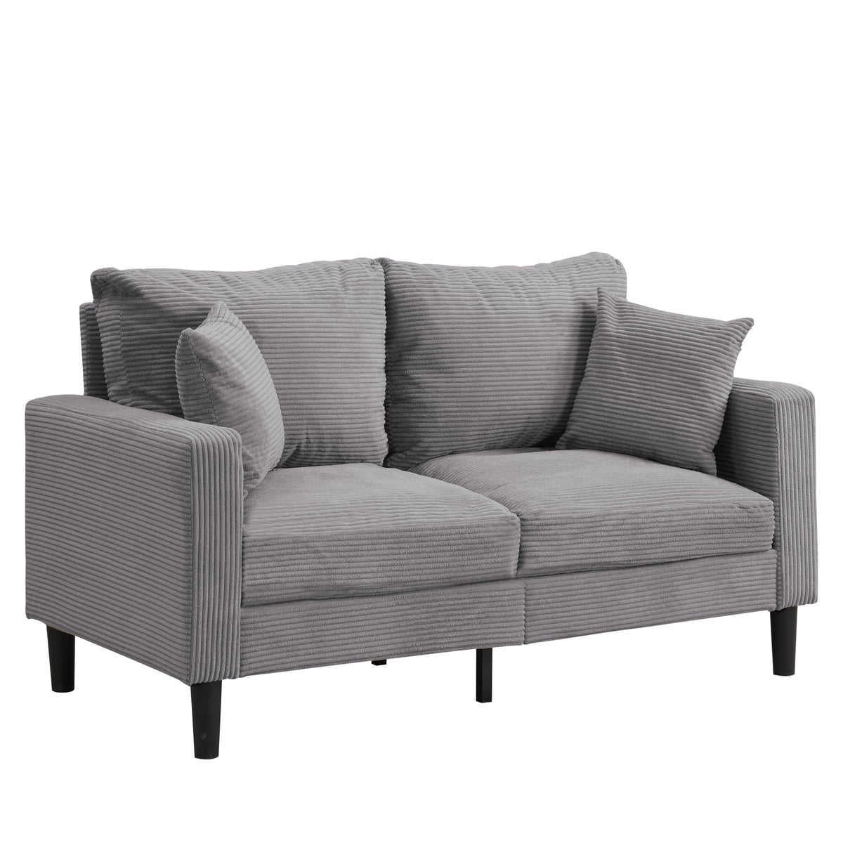 Light Gray Convertible Sleeper Loveseat Sofa M71931
