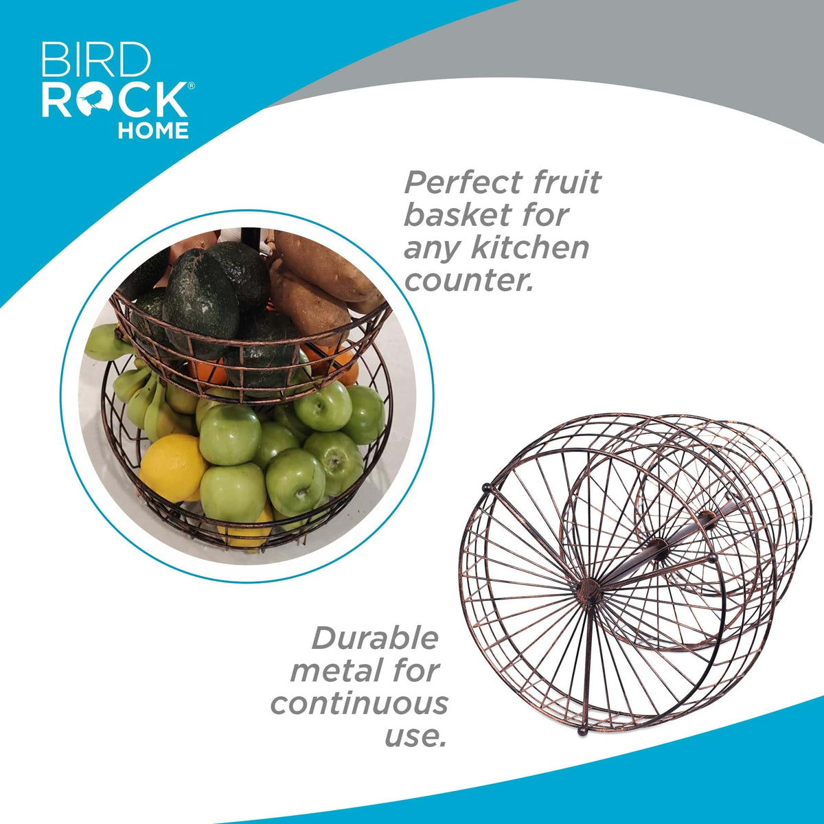 3 Tier Wire Fruit Basket K682845