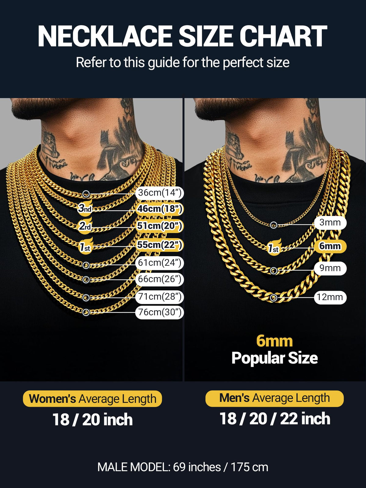 Cuban Chain Necklace 316L Stainless Steel N63274