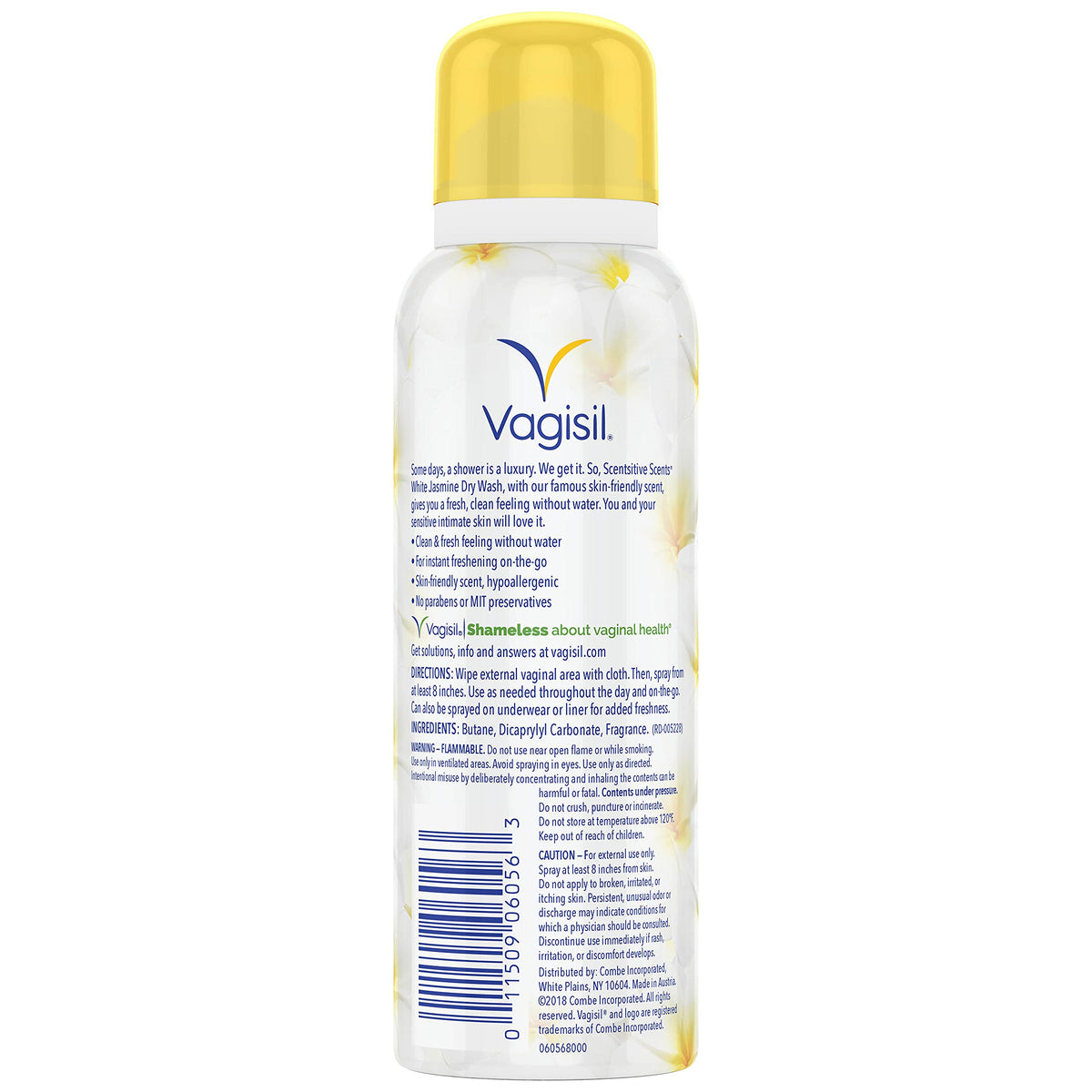 Feminine Dry Spray White Jasmine 2.6 Oz S44550