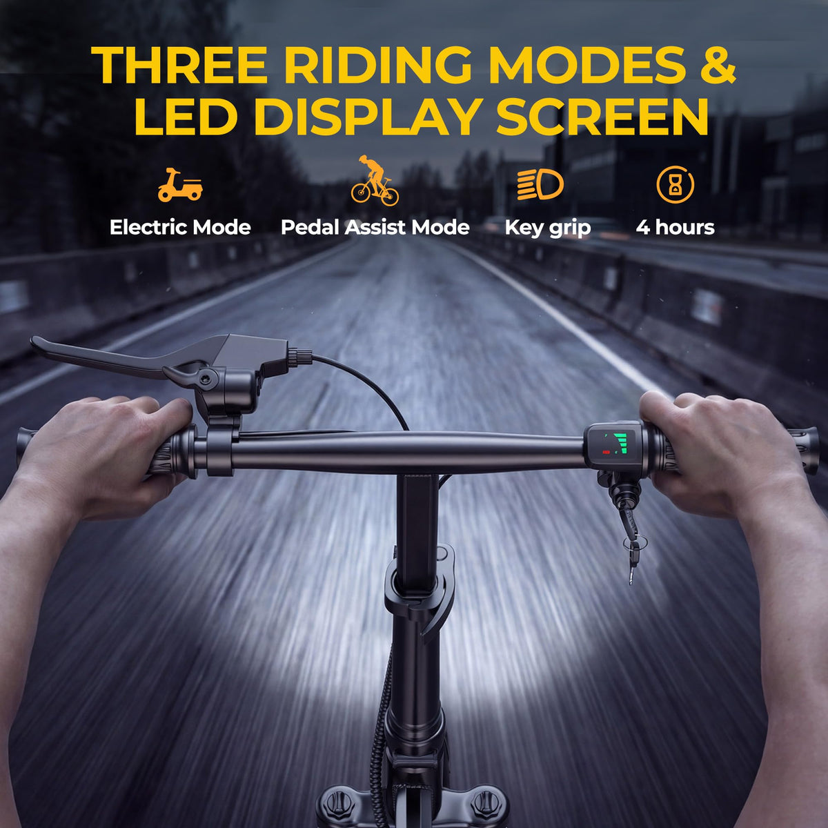 Electric Bike for Adults 750W Peak Motor 20 MPH Folding Ebike 14" X264637