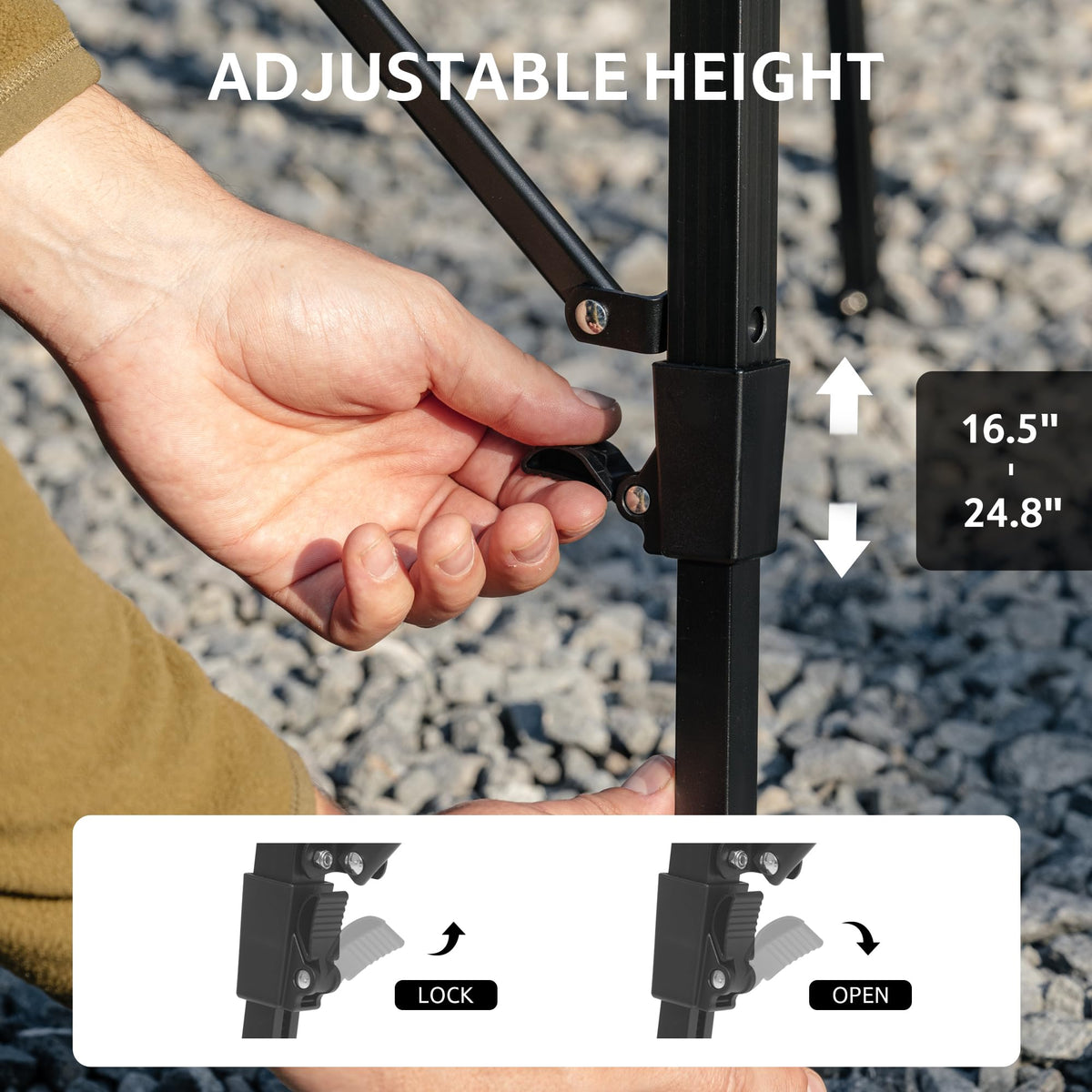 Camping Table Height Adjustable K697