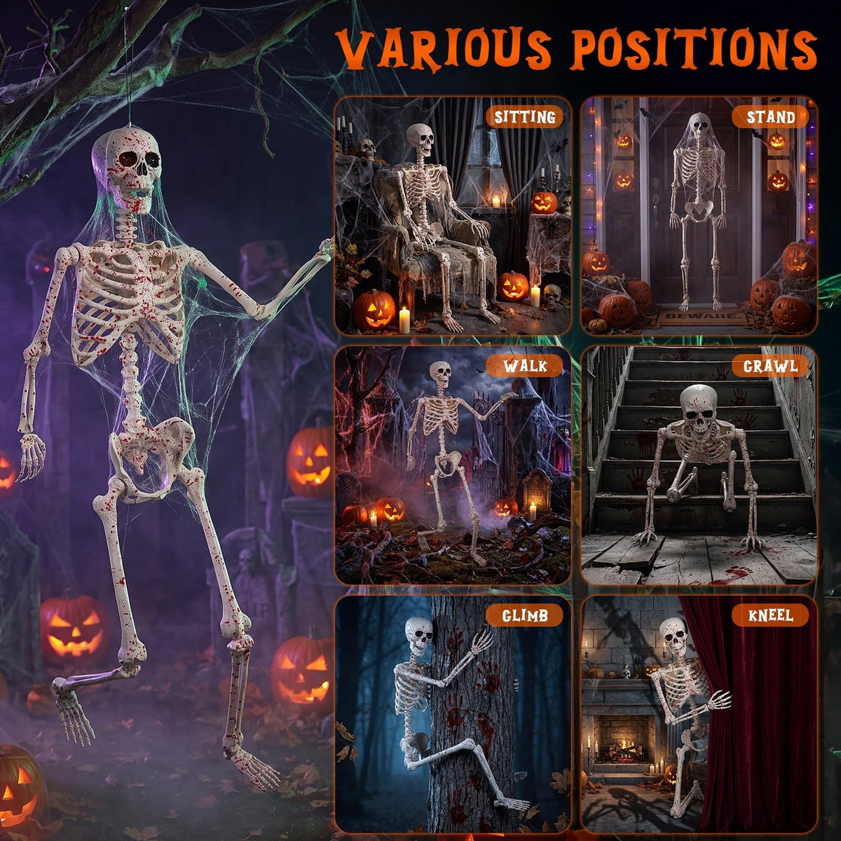 Life Size Posable Skeleton U357718