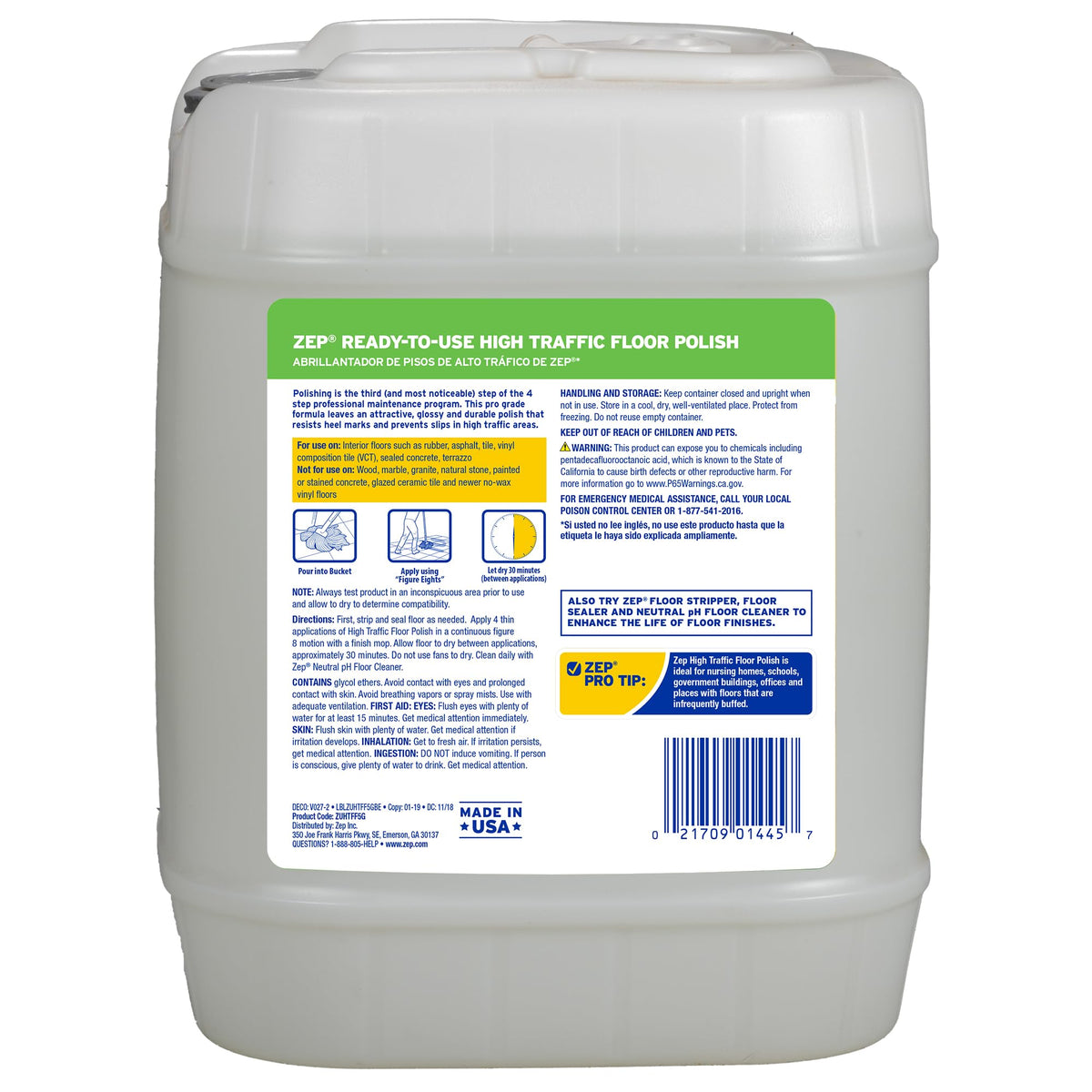 High Traffic Floor Polish 5 Gal J505