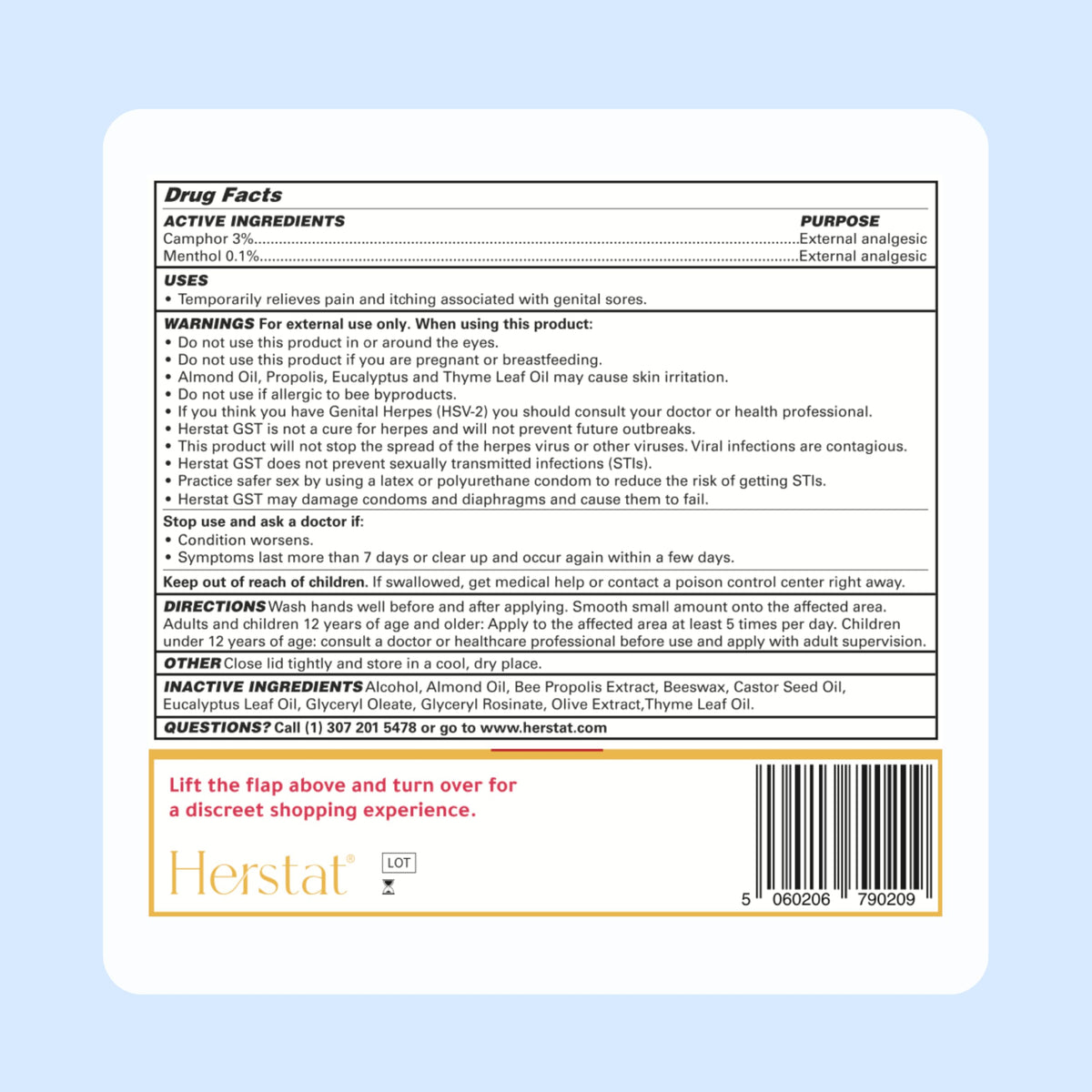1 Oz Genital Sore Treatment A22335