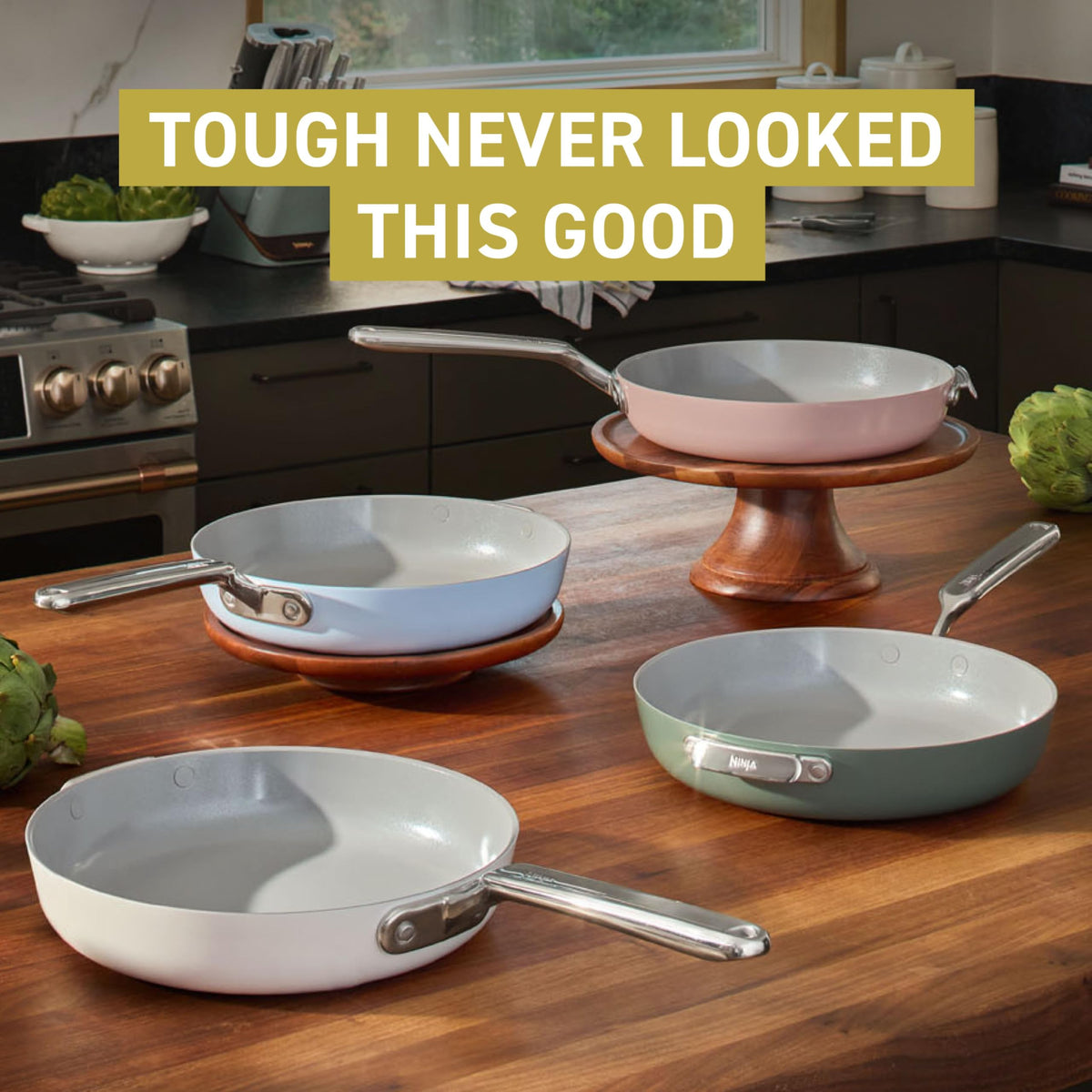 3-Piece Ceramic Fry Pan Set D820
